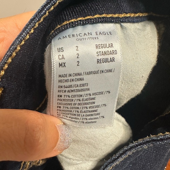 American Eagle Outfitters Dark Indigo Skinny Jeans - Picture 3 of 4